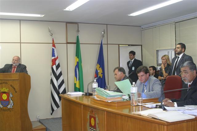 Vereadores durante Sessão Ordinária - 19 de fevereiro.